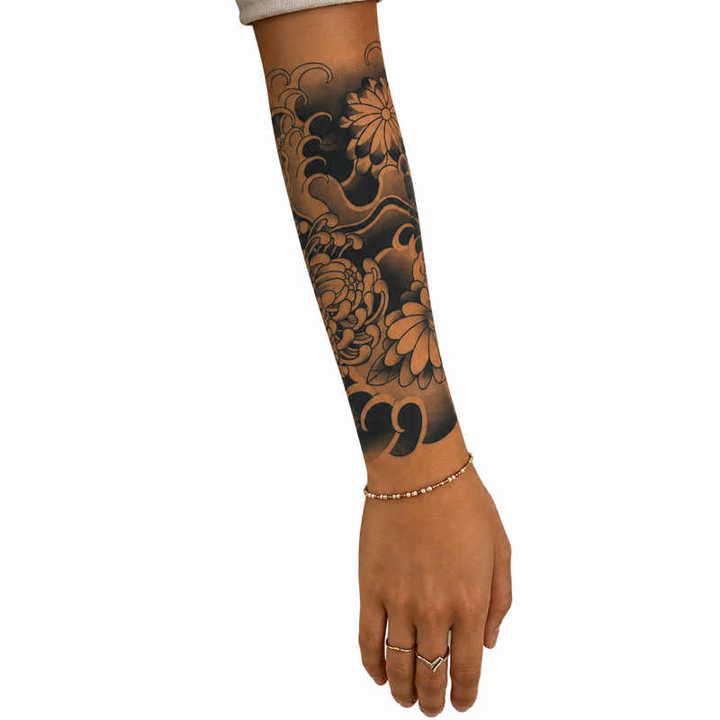 Floral & Vagues Japonaises