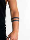 Geometric Line Armband Waterproof Temporary Tattoo Stickers, Long-lasting Waterproof for One to Two Weeks, Suitable for Arm, Leg