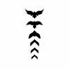 Bird Temporary Tattoo, Lasts Up To 15 Days New Technology Magic Waterproof Semi-Permanent Sticker.