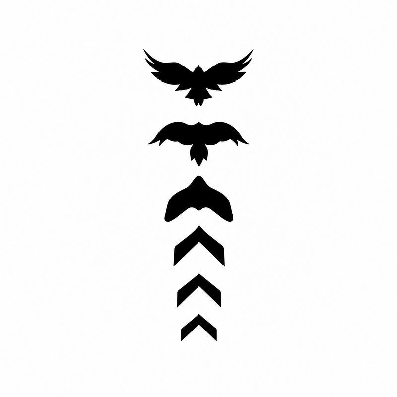 Bird Temporary Tattoo, Lasts Up To 15 Days New Technology Magic Waterproof Semi-Permanent Sticker.